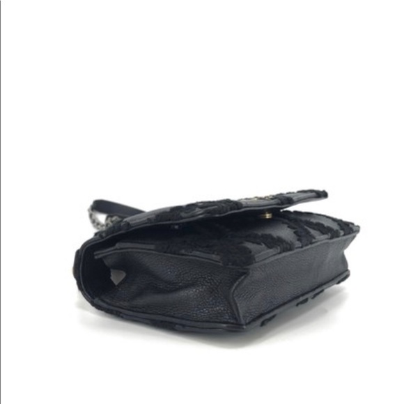 FULL SET - CHANEL 19 WOC Black Calfskin & Crochet Shoulder Bag w/ Ruthenium HW - Picture 6 of 16